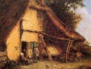 A Peasant Family Outside a Cottage